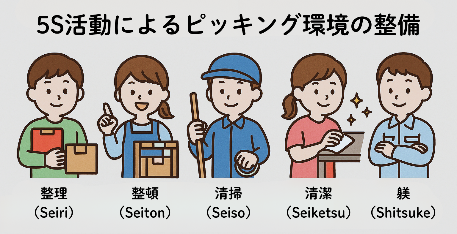 5S(整理・整頓・清掃・清潔・躾)