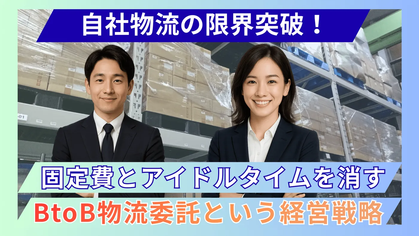 自社物流の限界突破！固定費とアイドルタイムを排除するBtoB 物流 委託戦略