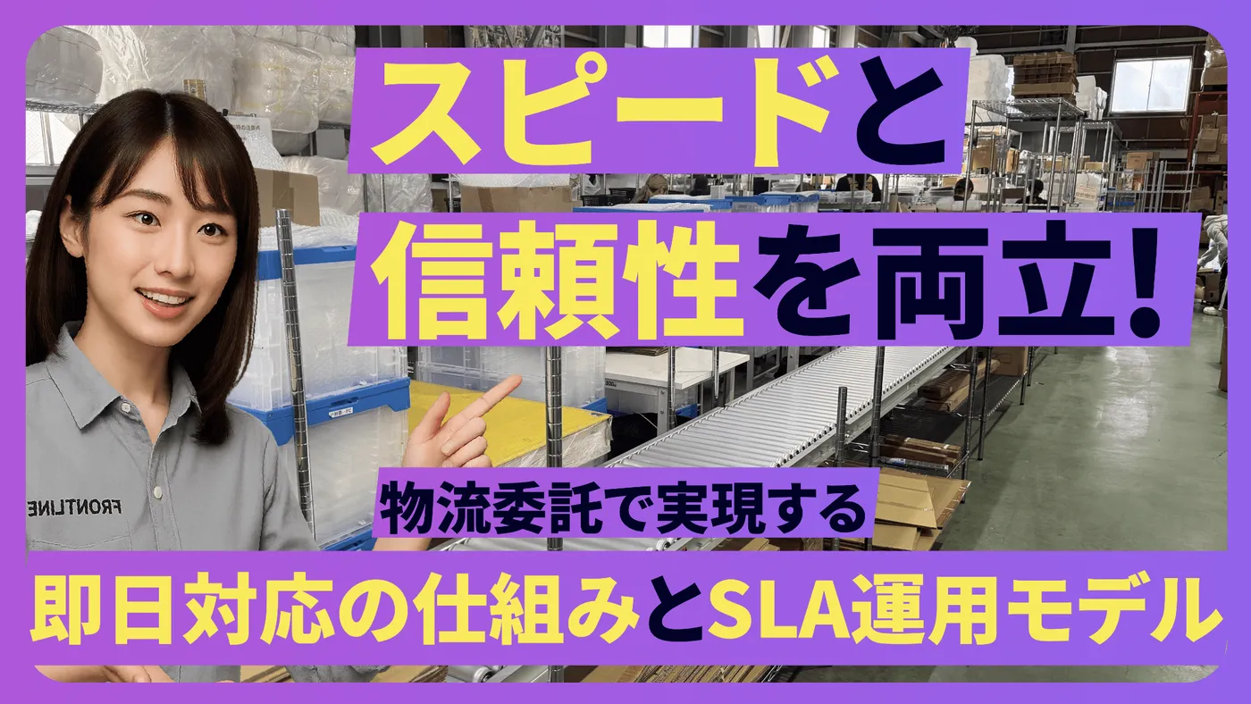 スピードと信頼性を両立！物流委託で実現する即日対応の仕組みとSLA運用モデル