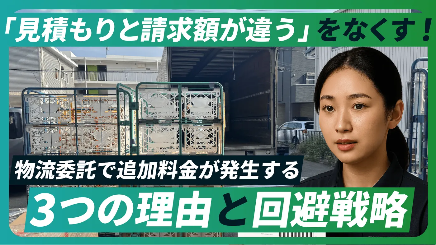 「見積もりと請求額が違う」をなくす！物流委託で追加料金が発生する3つの理由と回避戦略