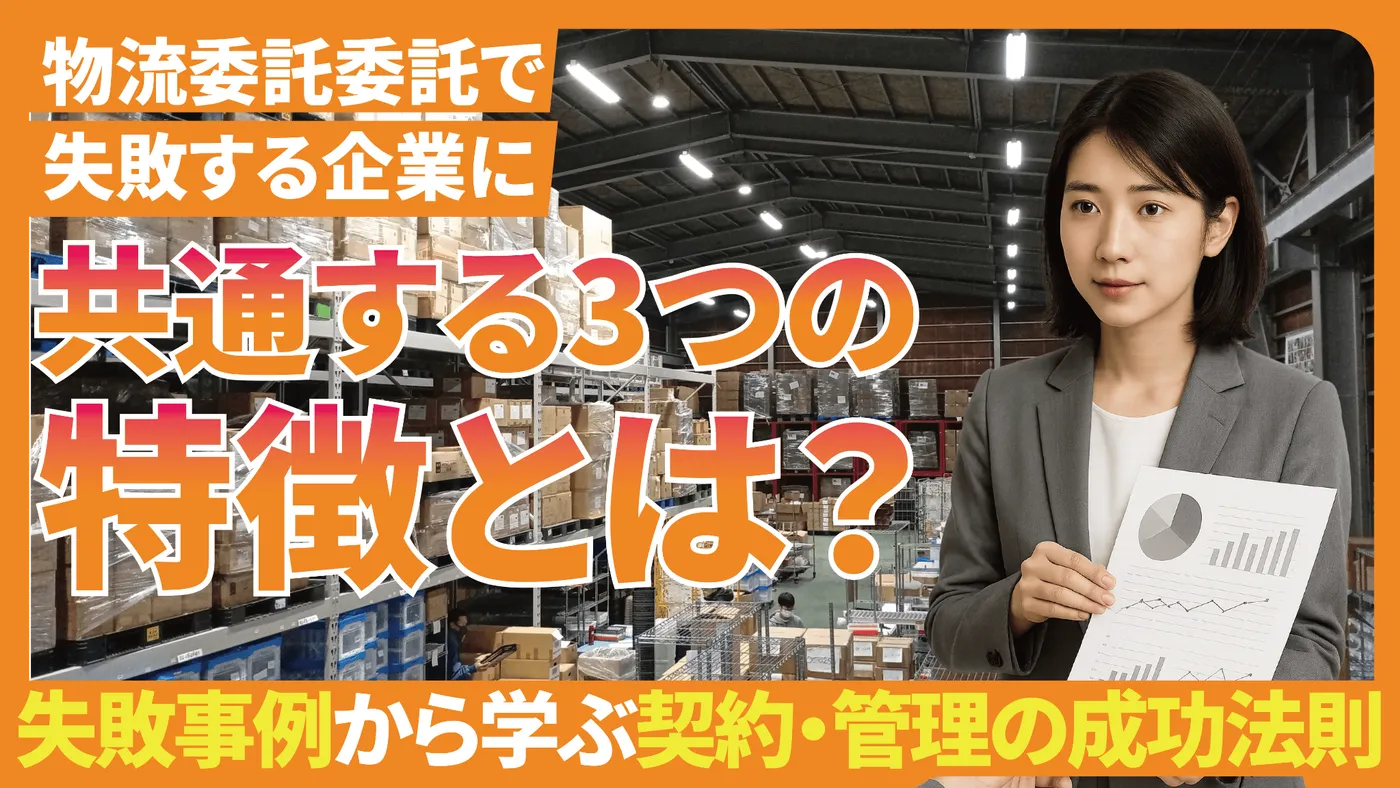 物流委託で失敗する企業に共通する3つの特徴とは？失敗事例から学ぶ契約・管理の成功法則