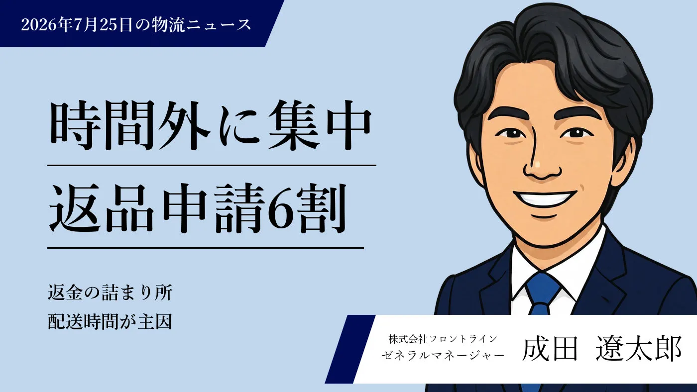 ECにおける返品・交換申請の営業時間外集中と、売上維持・現場効率化を両立するリバースロジスティクス設計