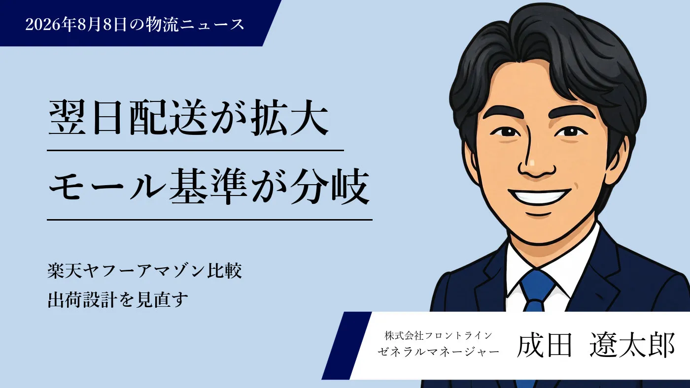 大手ECモール3社の翌日配送サービス最新比較と対応