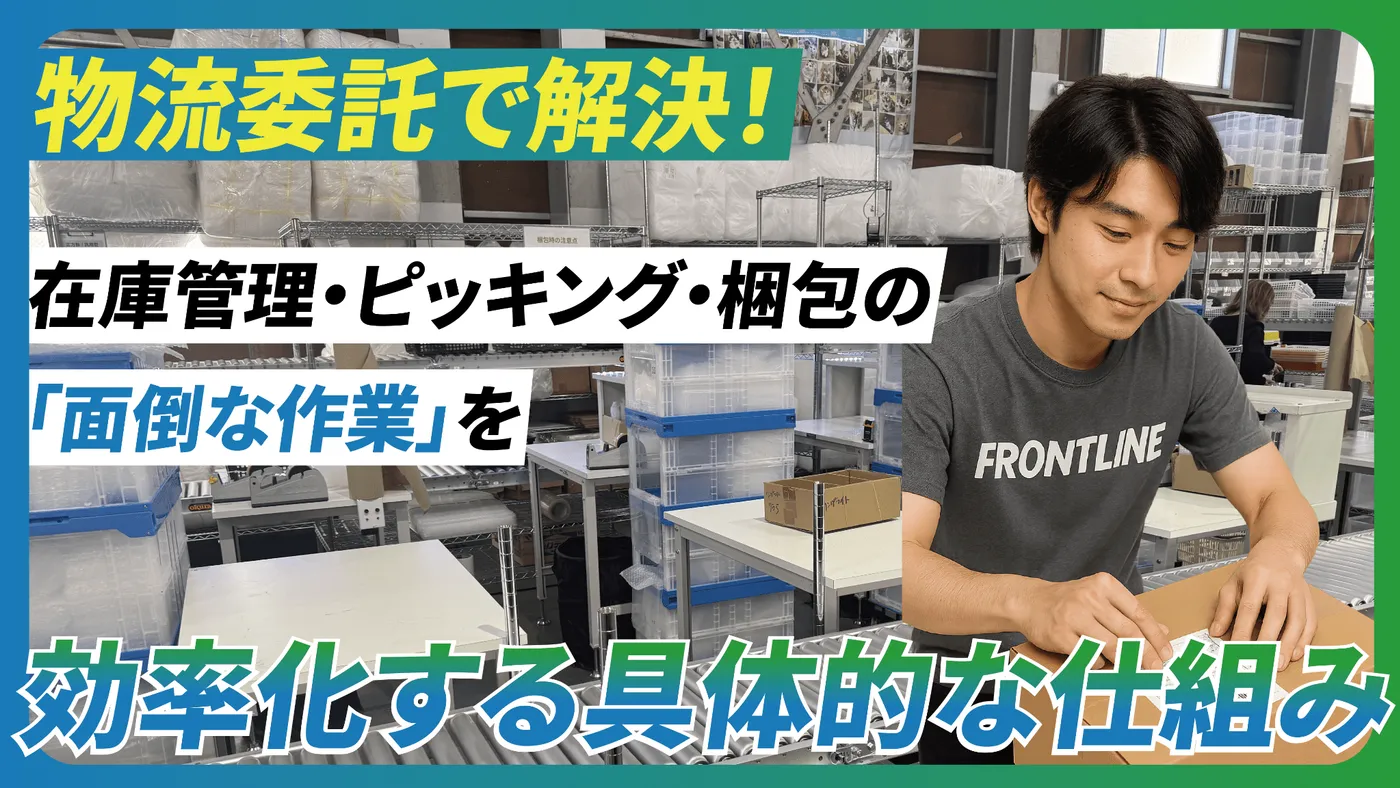 物流委託で解決！在庫管理・ピッキング・梱包の「面倒な作業」を効率化する具体的な仕組み