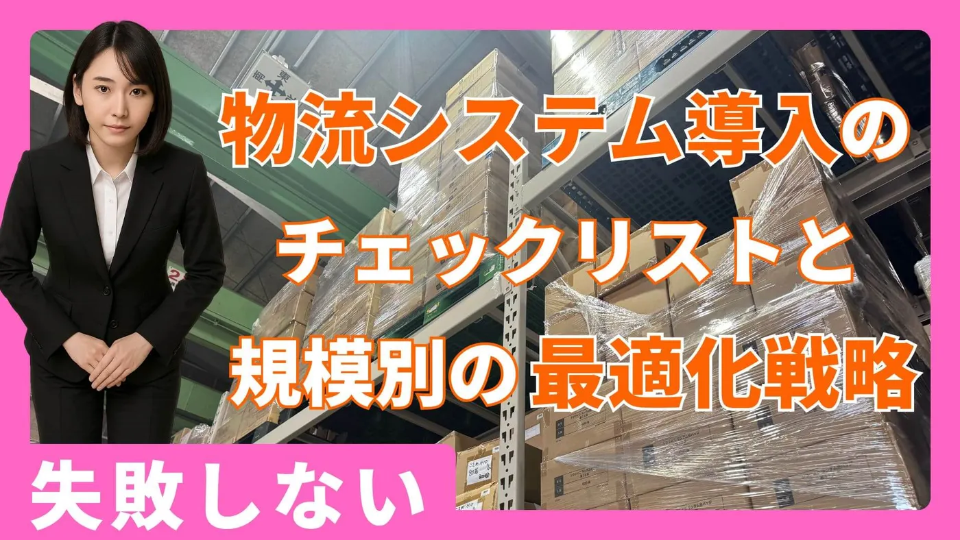 失敗しない物流システム導入のチェックリストと規模別の最適化戦略