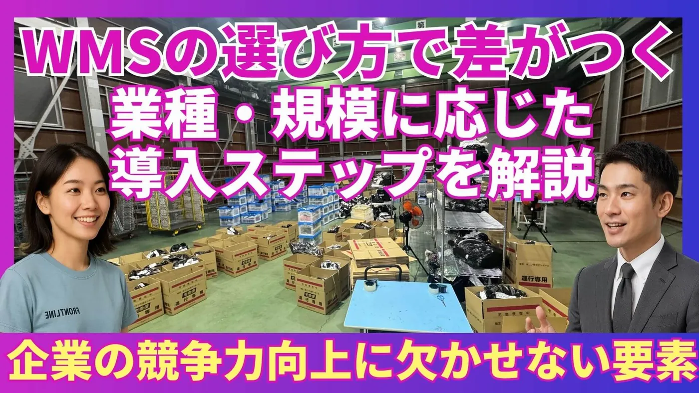 【WMSの選び方】業種と規模に合わせた最適な導入ステップ